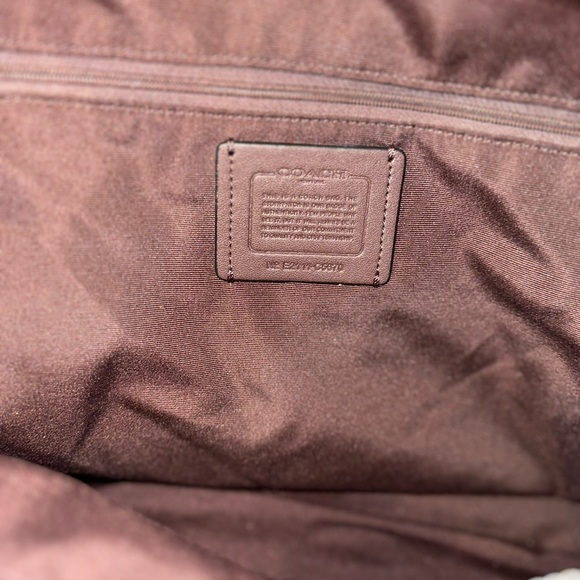 Coach Pink and Brown Floral Tote - Picture 3 of 4